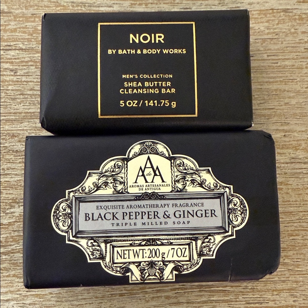 Black Pepper & Ginger Soap . Shea Butter Cleansing Bar